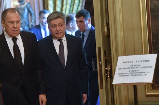 Sergei Lavrov meets with Kyrgyzstan's Foreign Minister Erlan Abdyldayev