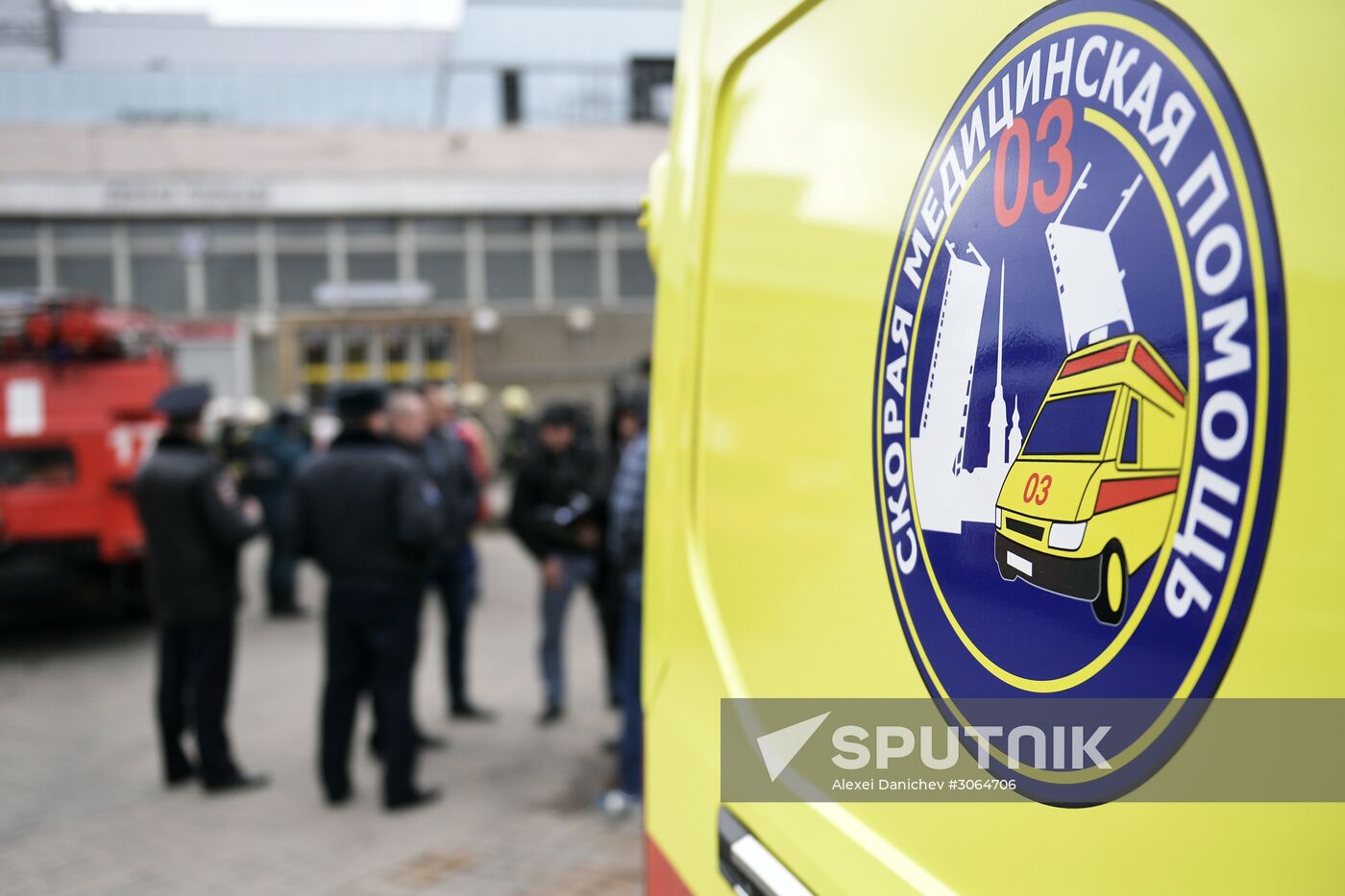 Situation near Sennaya Ploshchad metro station in St. Petersburg