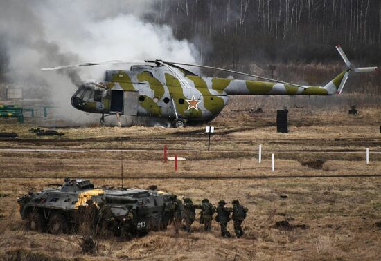 International military exercise of airborne troops in Vitebsk