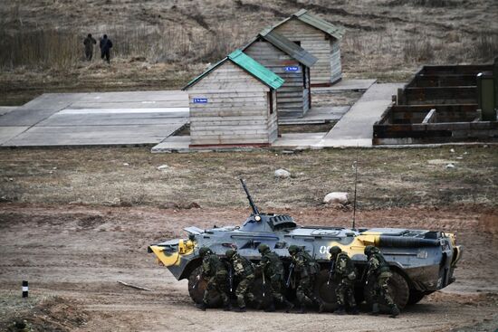 International military exercise of airborne troops in Vitebsk