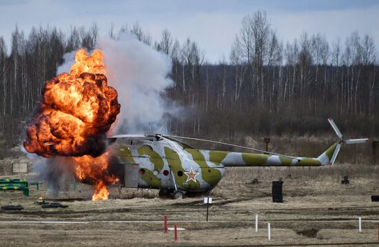 International military exercise of airborne troops in Vitebsk