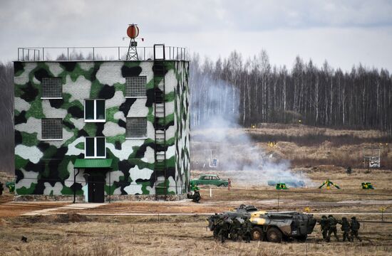 International military exercise of airborne troops in Vitebsk