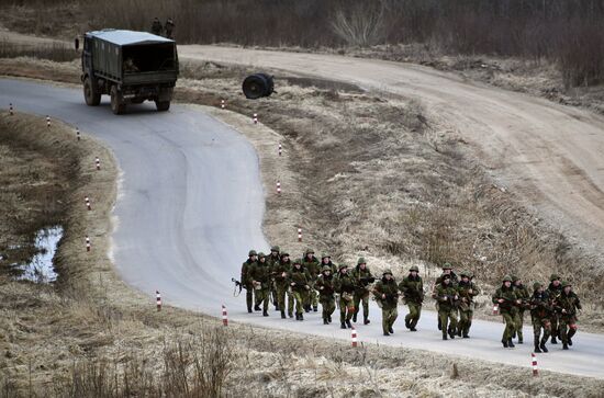 International military exercise of airborne troops in Vitebsk
