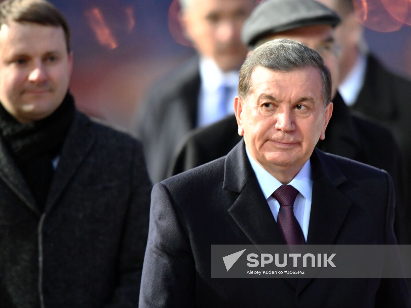 President of Uzebkistan Mirziyoyev arrives in Moscow