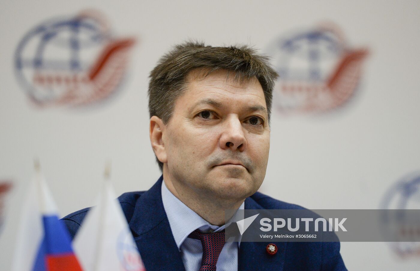 News conference on recruitment of cosmonauts