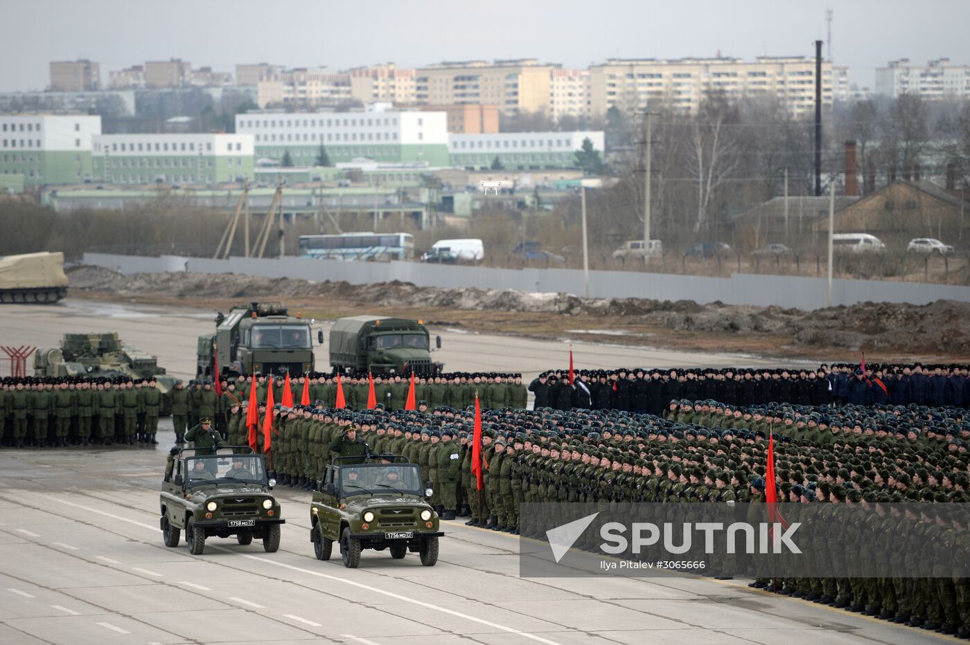 Joint drill for marching personnel of Moscow Garrison ahead of military parade