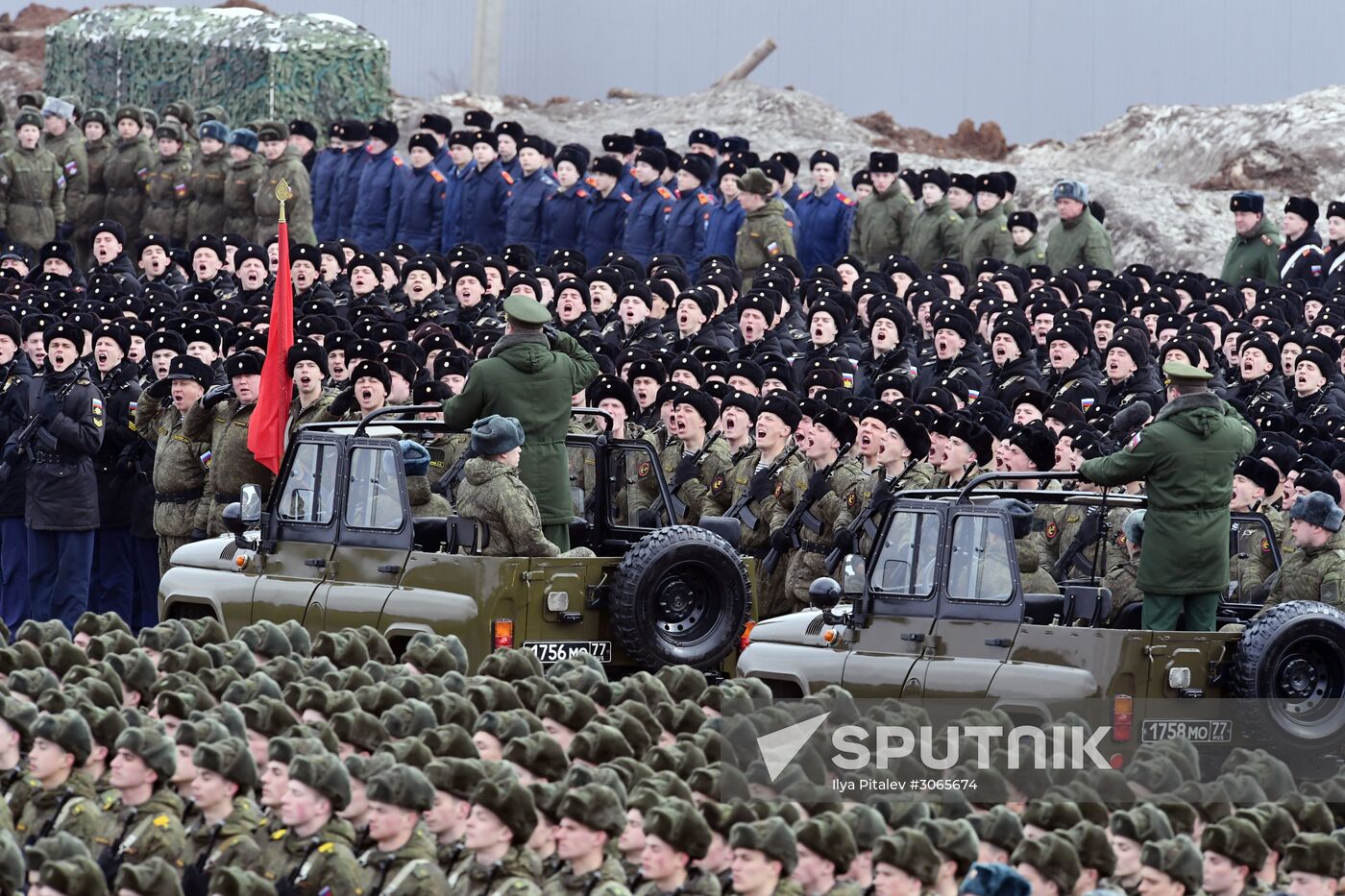 Joint drill for marching personnel of Moscow Garrison ahead of military parade