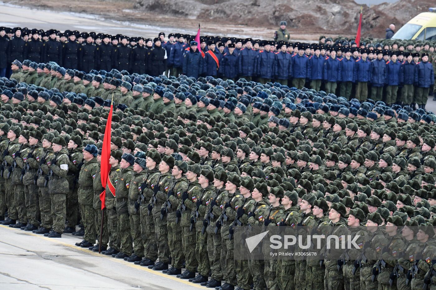 Joint drill for marching personnel of Moscow Garrison ahead of military parade