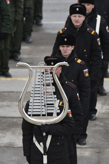 Joint drill for marching personnel of Moscow Garrison ahead of military parade