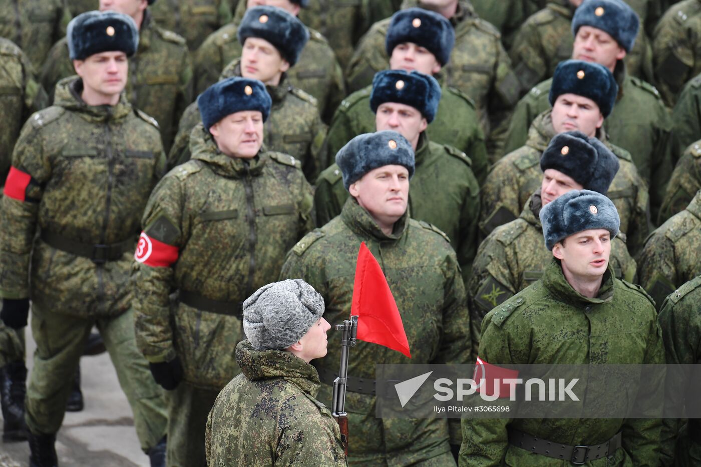 Joint drill for marching personnel of Moscow Garrison ahead of military parade