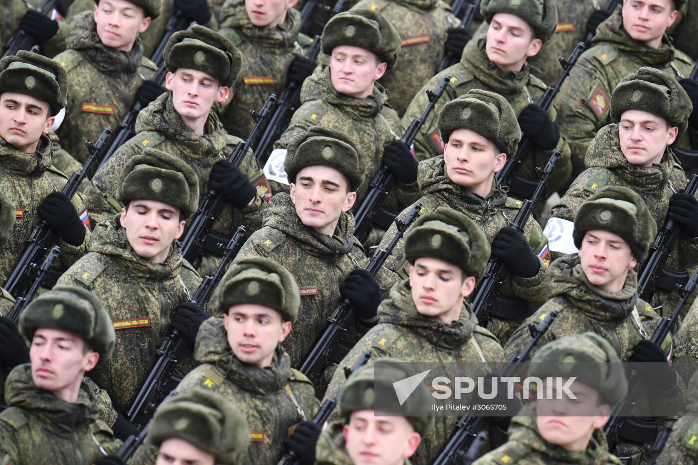 Joint drill for marching personnel of Moscow Garrison ahead of military parade