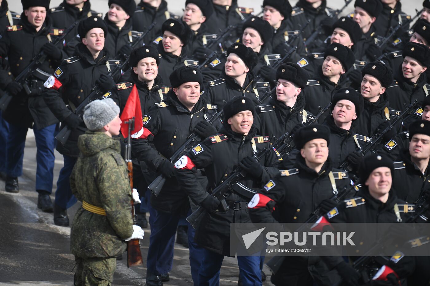 Joint drill for marching personnel of Moscow Garrison ahead of military parade