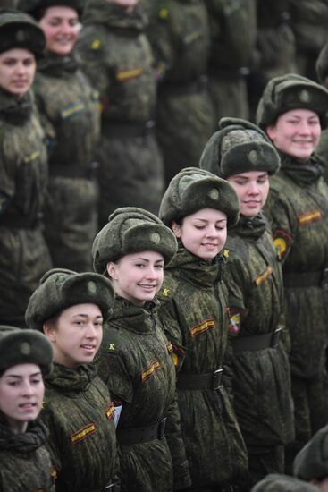 Joint drill for marching personnel of Moscow Garrison ahead of military parade