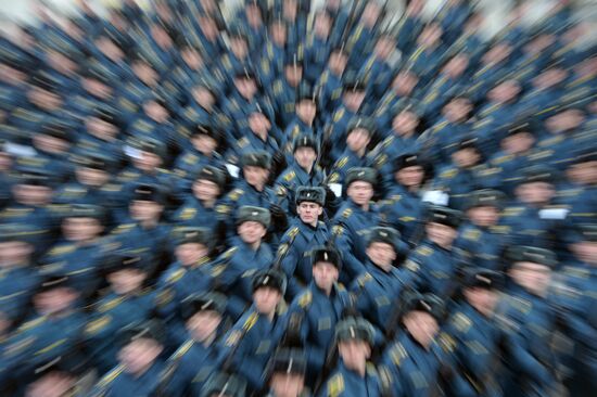 Joint drill for marching personnel of Moscow Garrison ahead of military parade