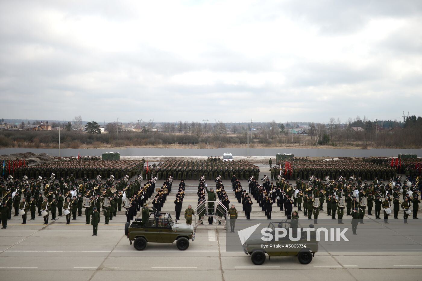 Joint drill for marching personnel of Moscow Garrison ahead of military parade