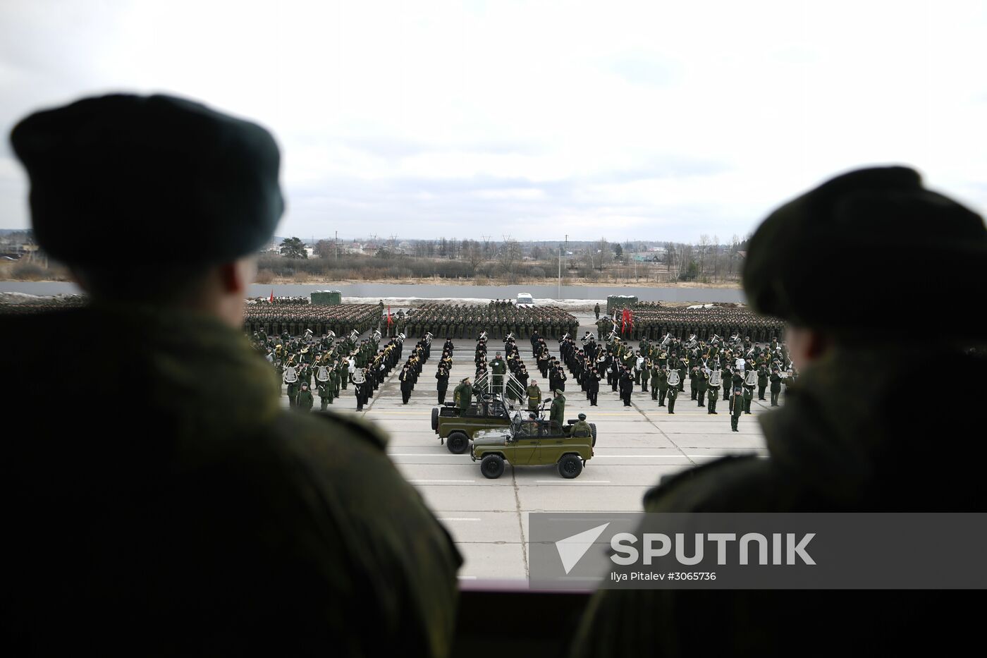 Joint drill for marching personnel of Moscow Garrison ahead of military parade