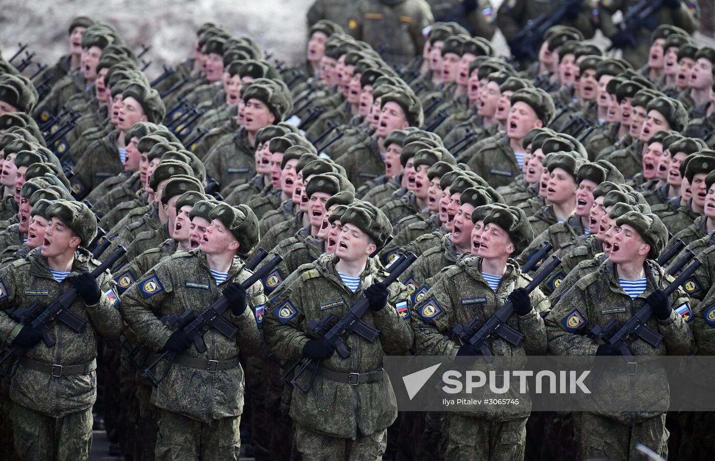 Joint drill for marching personnel of Moscow Garrison ahead of military parade