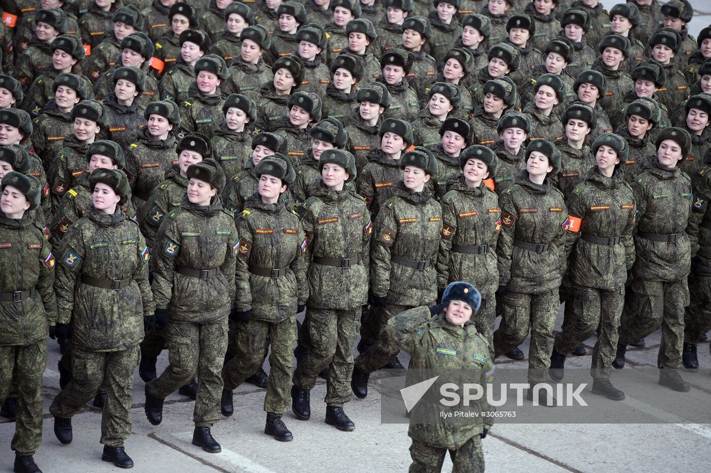 Joint drill for marching personnel of Moscow Garrison ahead of military parade