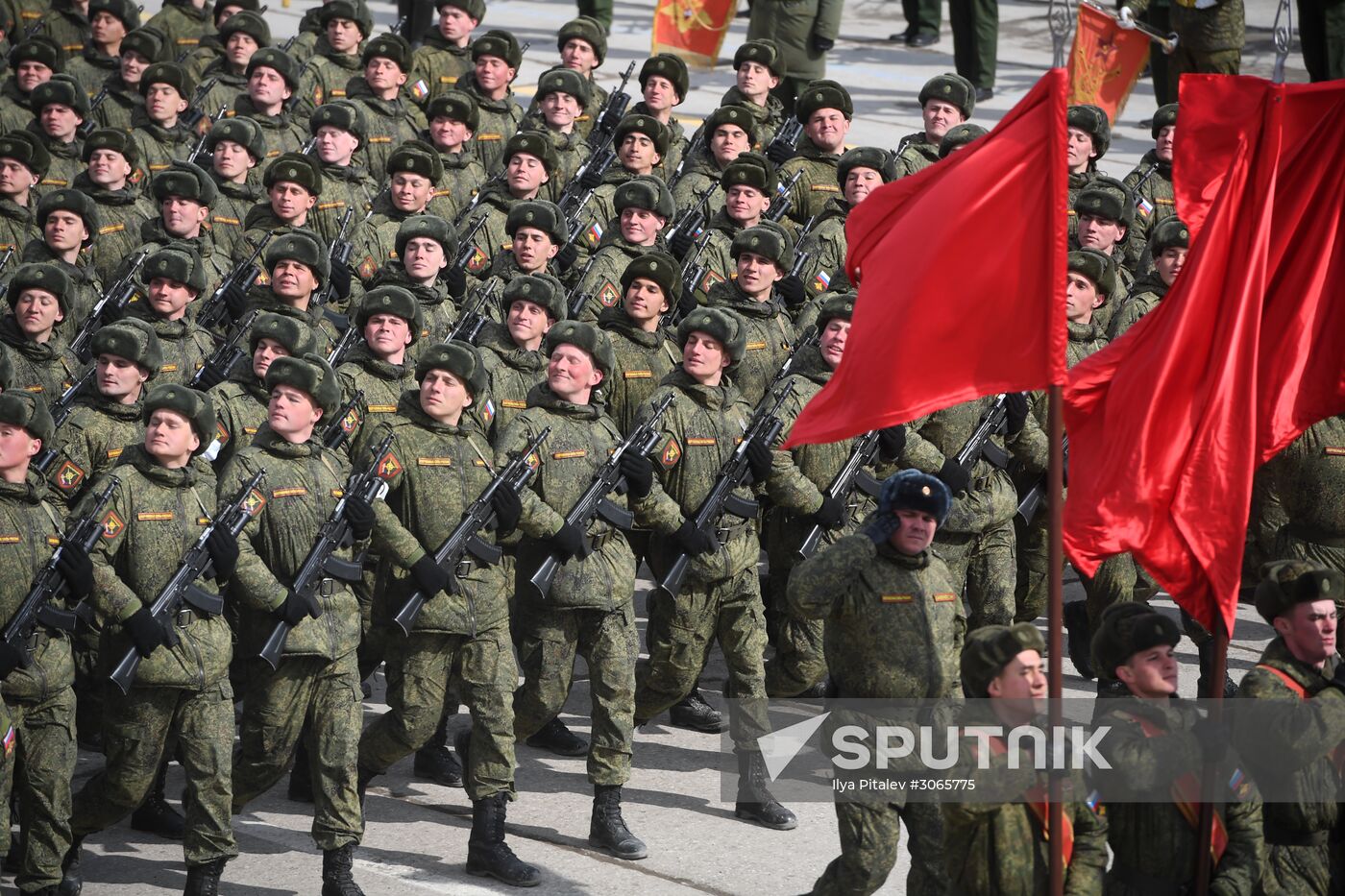 Joint drill for marching personnel of Moscow Garrison ahead of military parade