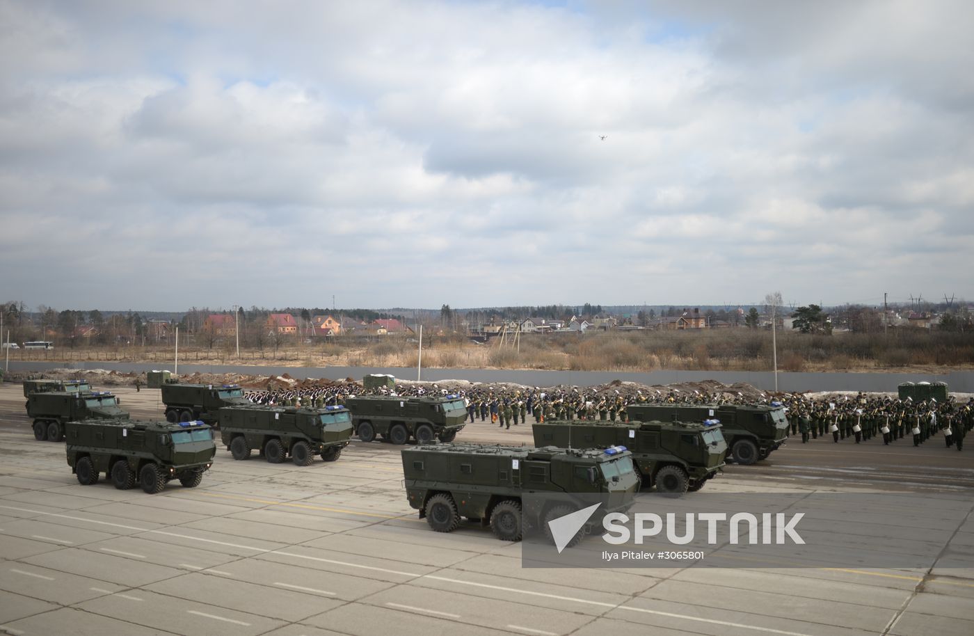 Joint drill for marching personnel of Moscow Garrison ahead of military parade
