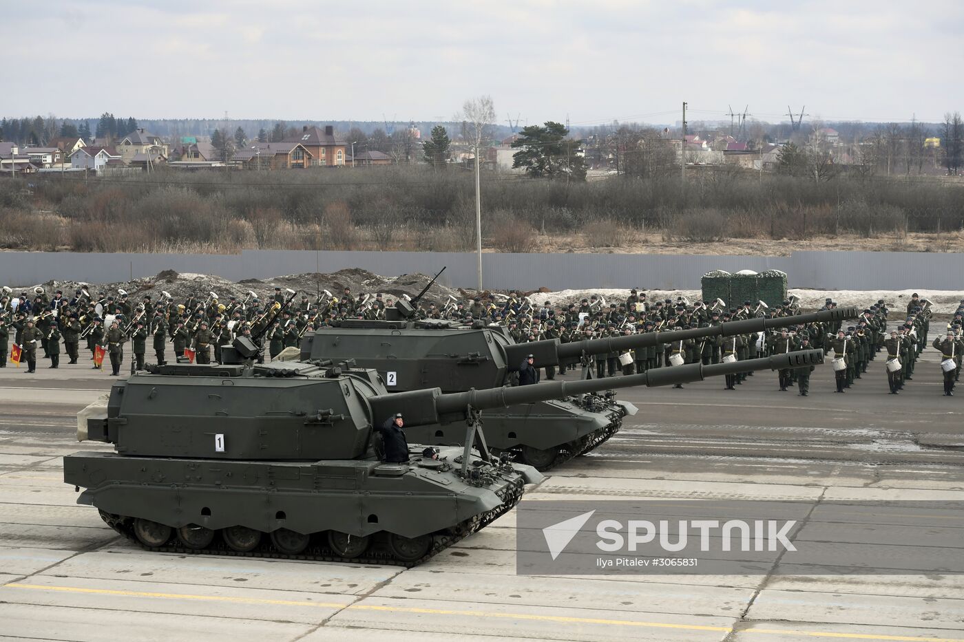 Joint drill for marching personnel of Moscow Garrison ahead of military parade