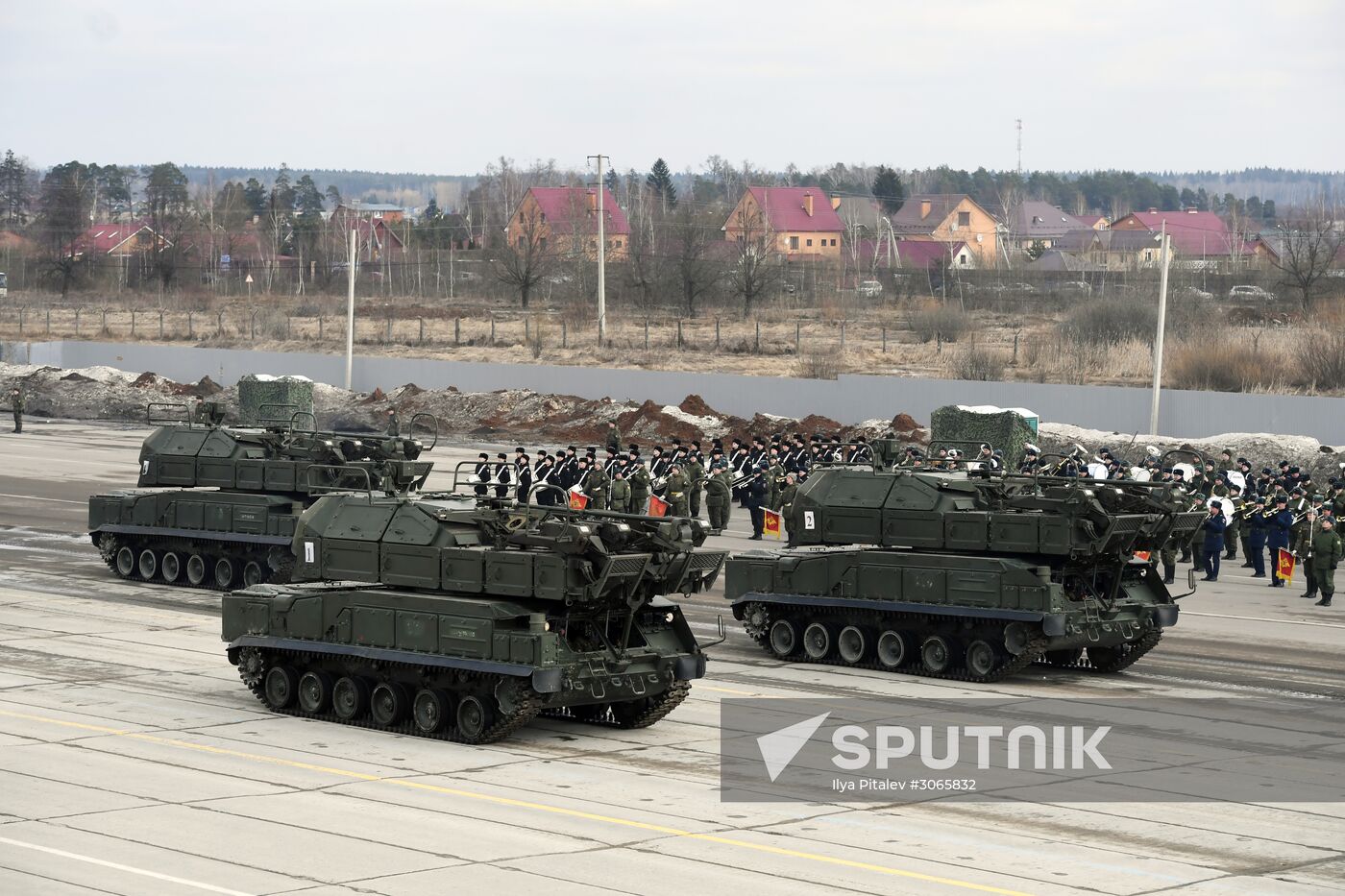 Joint drill for marching personnel of Moscow Garrison ahead of military parade