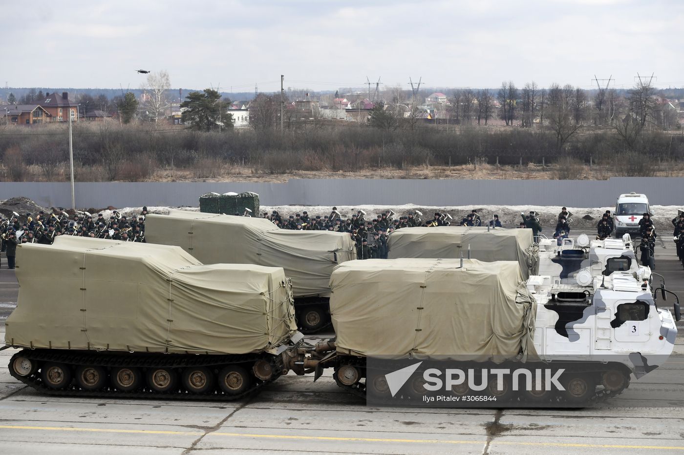 Joint drill for marching personnel of Moscow Garrison ahead of military parade