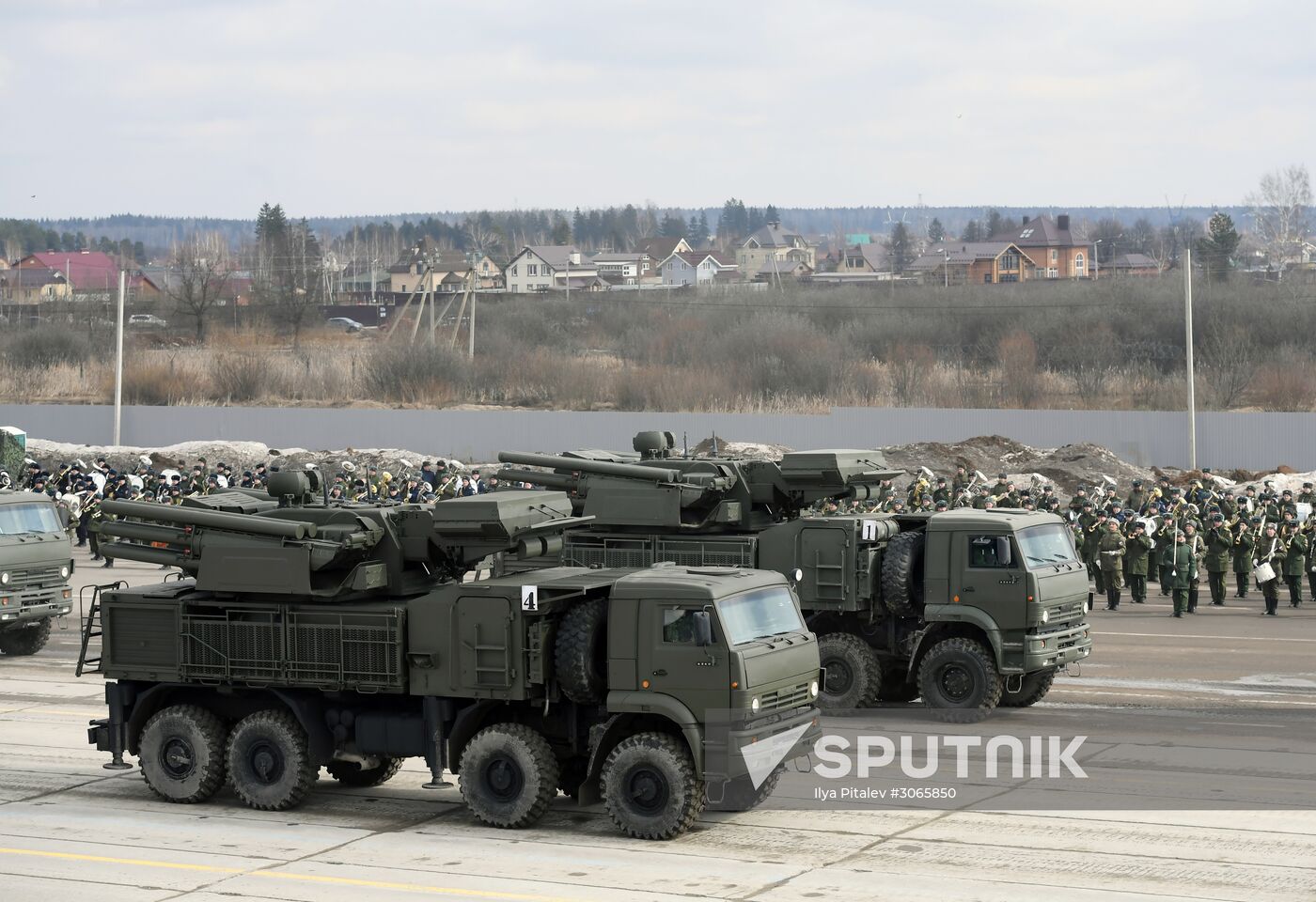 Joint drill for marching personnel of Moscow Garrison ahead of military parade