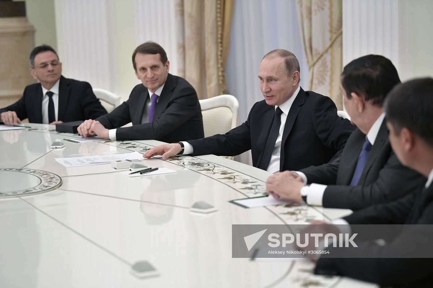 President Vladimir Putin meets with Council of Heads of the CIS Security and Intelligence Agencies