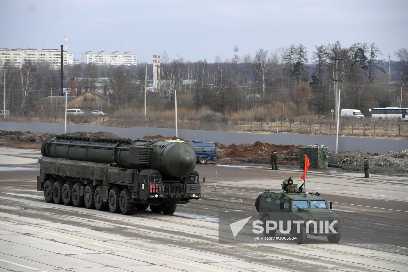 Joint drill for marching personnel of Moscow Garrison ahead of military parade