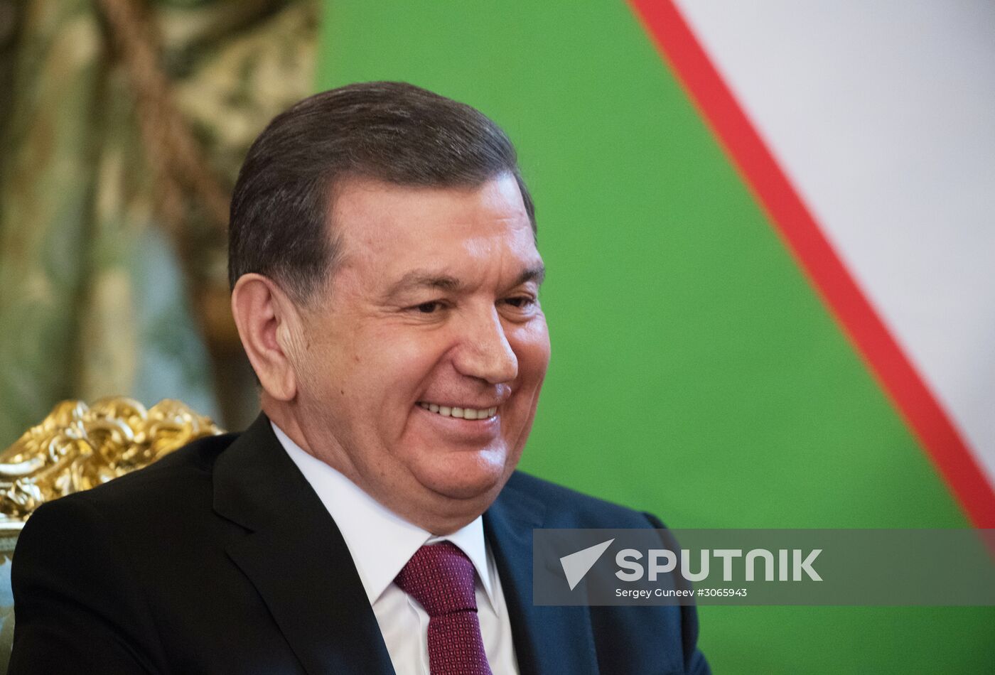 President Vladimir Putin meets with President of Uzbekistan Shavkat Mirziyoyev