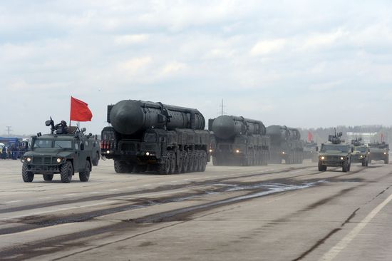 Joint drill for marching personnel of Moscow Garrison ahead of military parade