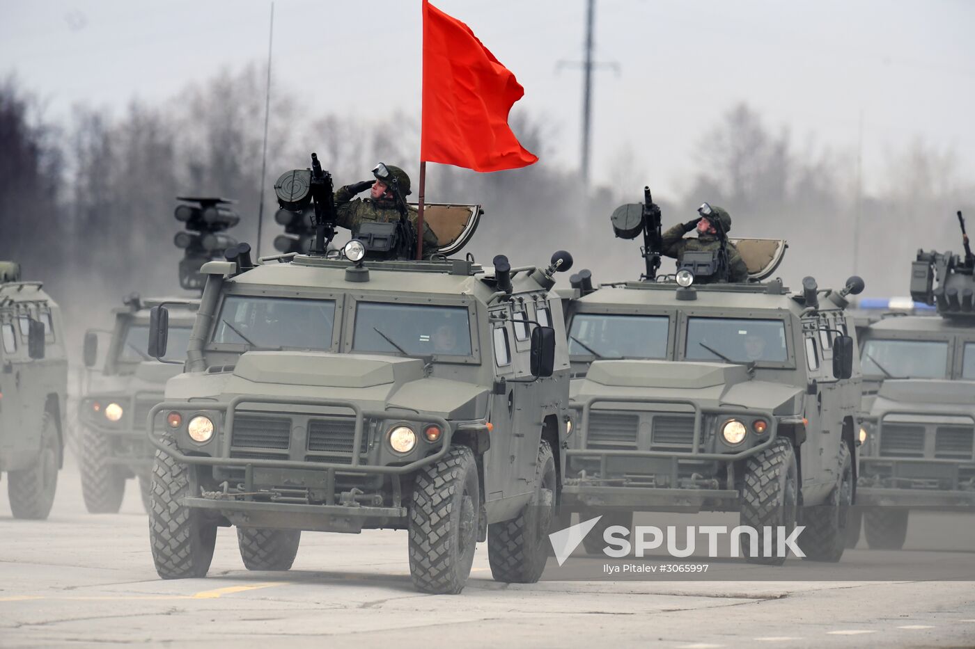 Joint drill for marching personnel of Moscow Garrison ahead of military parade