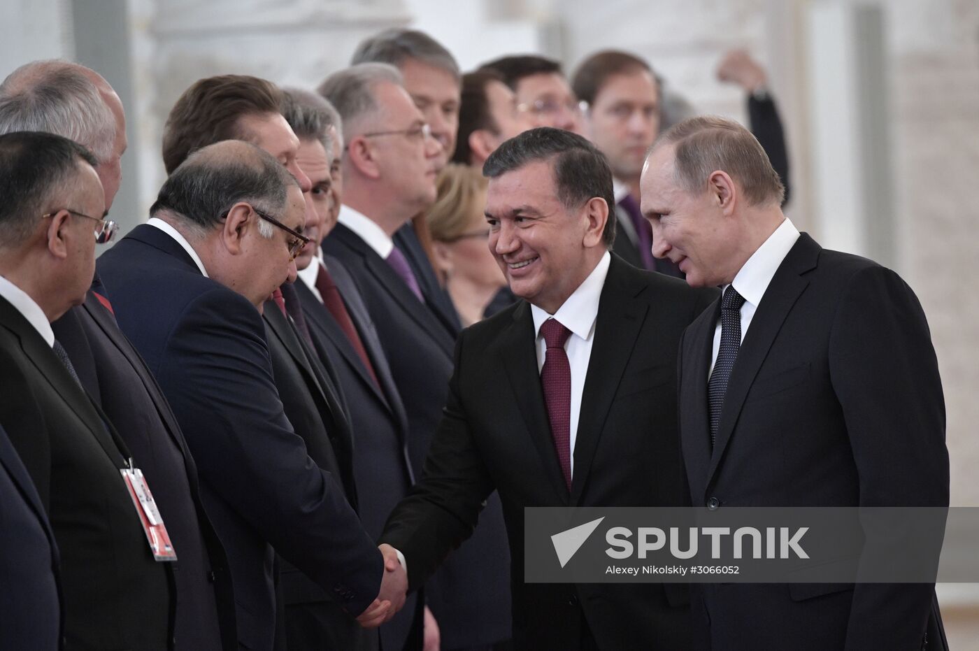 President Vladimir Putin meets with President of Uzbekistan Shavkat Mirziyoyev