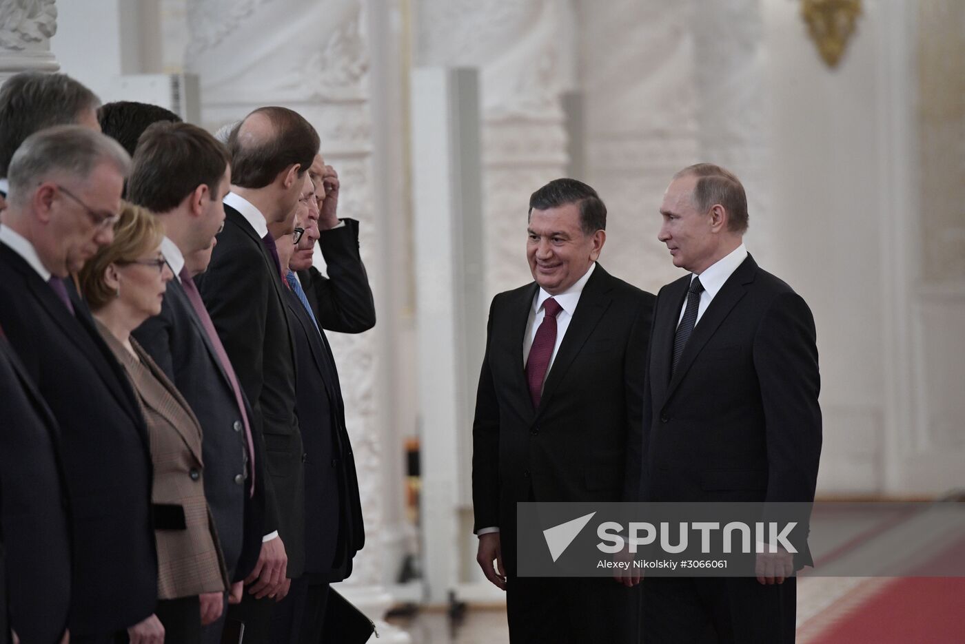 President Vladimir Putin meets with President of Uzbekistan Shavkat Mirziyoyev