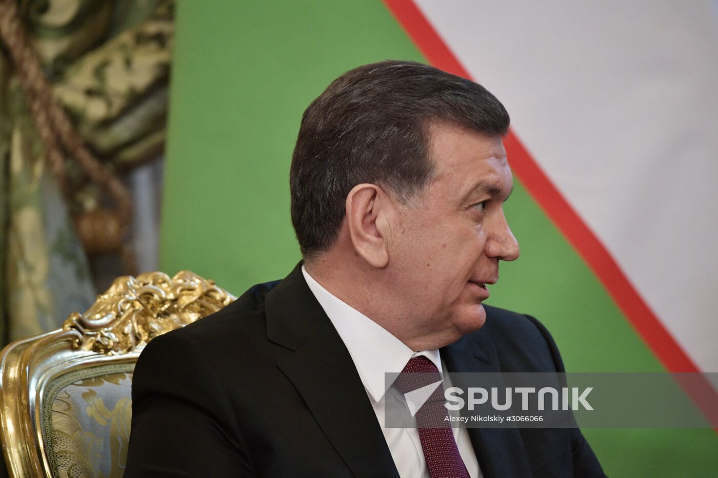 President Vladimir Putin meets with President of Uzbekistan Shavkat Mirziyoyev