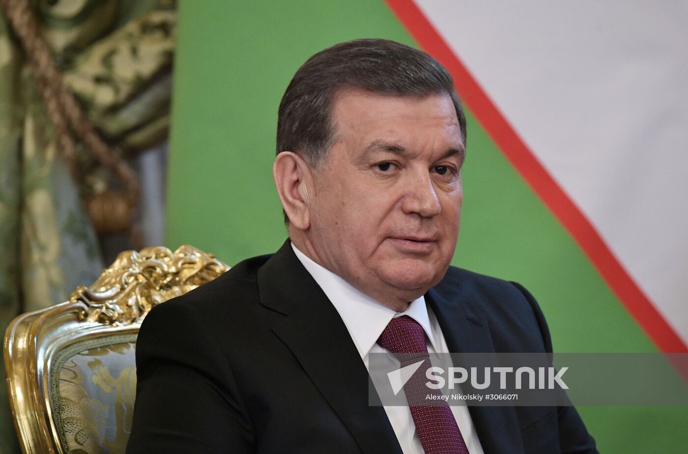 President Vladimir Putin meets with President of Uzbekistan Shavkat Mirziyoyev