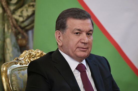 President Vladimir Putin meets with President of Uzbekistan Shavkat Mirziyoyev