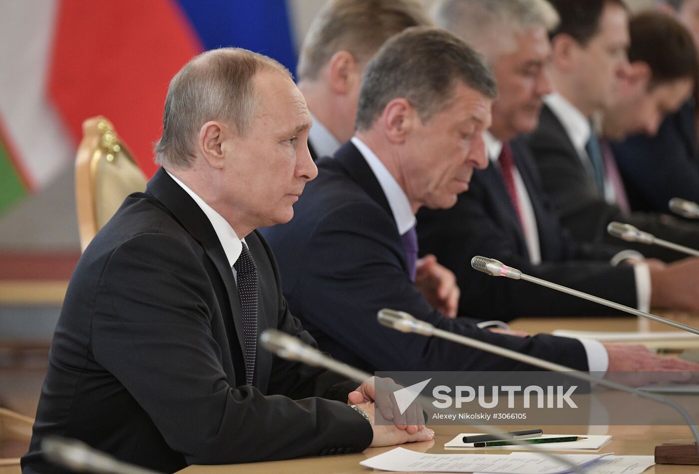 President Vladimir Putin meets with President of Uzbekistan Shavkat Mirziyoyev