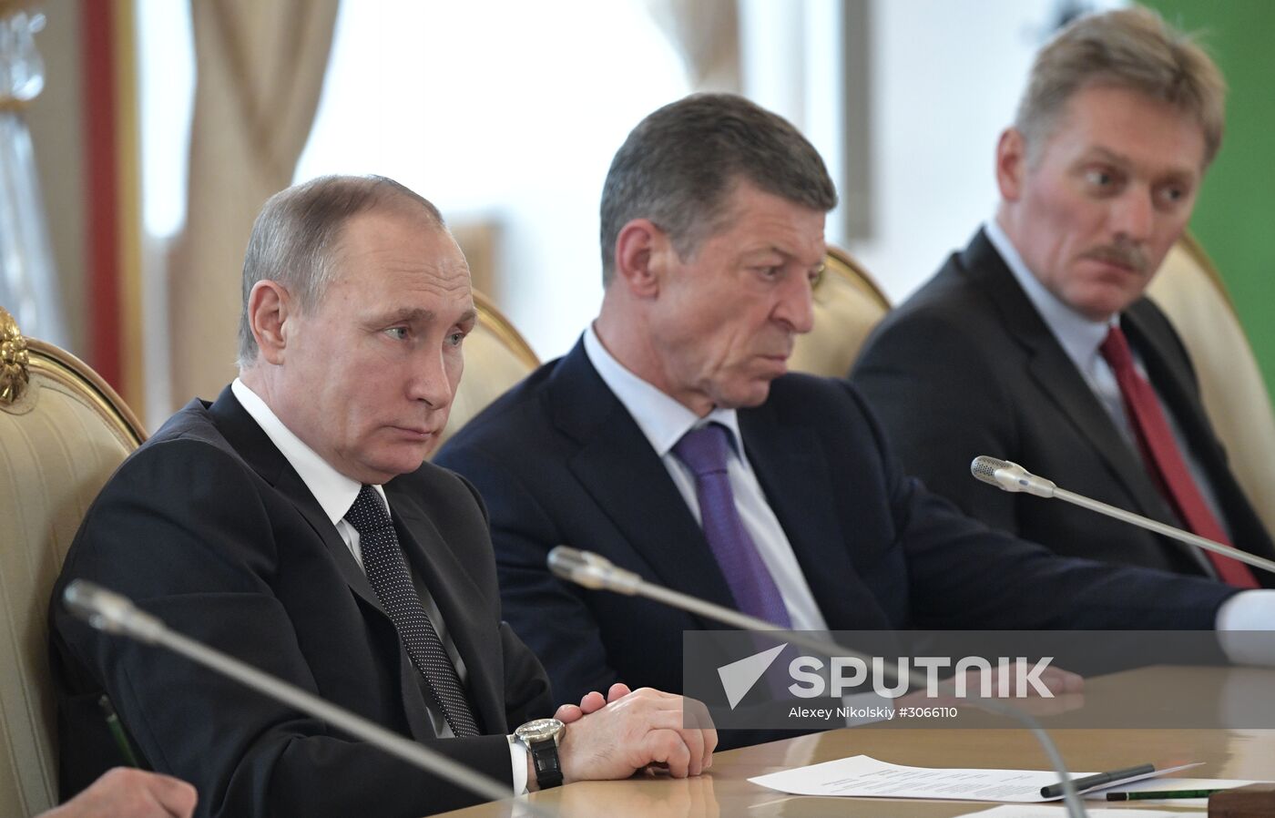 President Vladimir Putin meets with President of Uzbekistan Shavkat Mirziyoyev