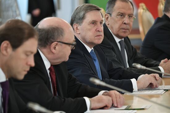 President Vladimir Putin meets with President of Uzbekistan Shavkat Mirziyoyev