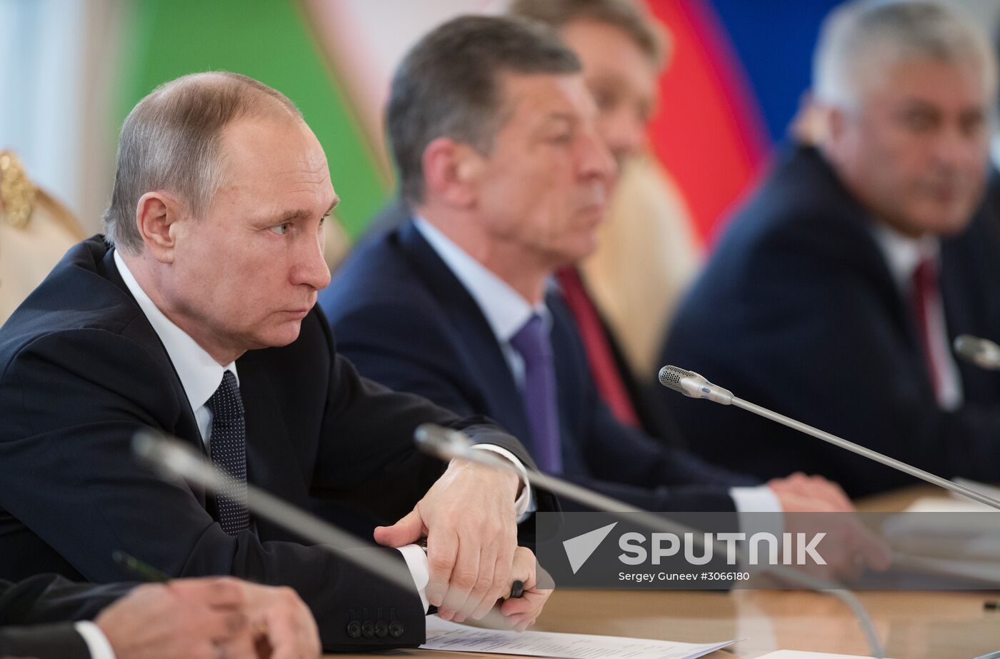 President Vladimir Putin meets with President of Uzbekistan Shavkat Mirziyoyev