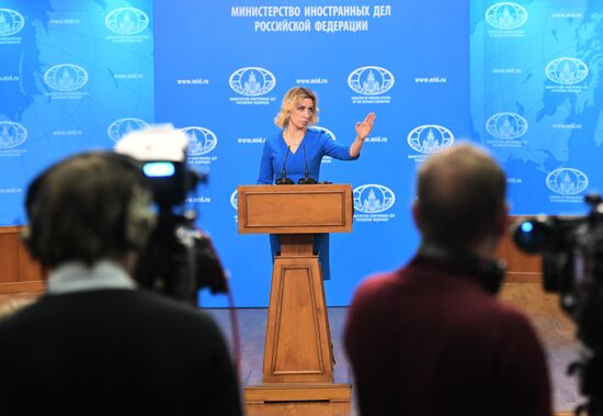 Briefing with Russian Foreign Affairs Ministry Spokesperson Maria Zakharova