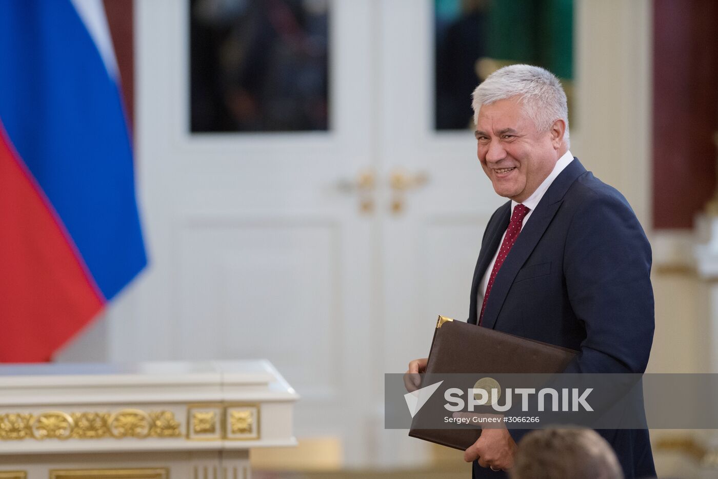 Russian President Vladimir Putin meets with President of Uzbekistan Shavkat Mirziyoyev