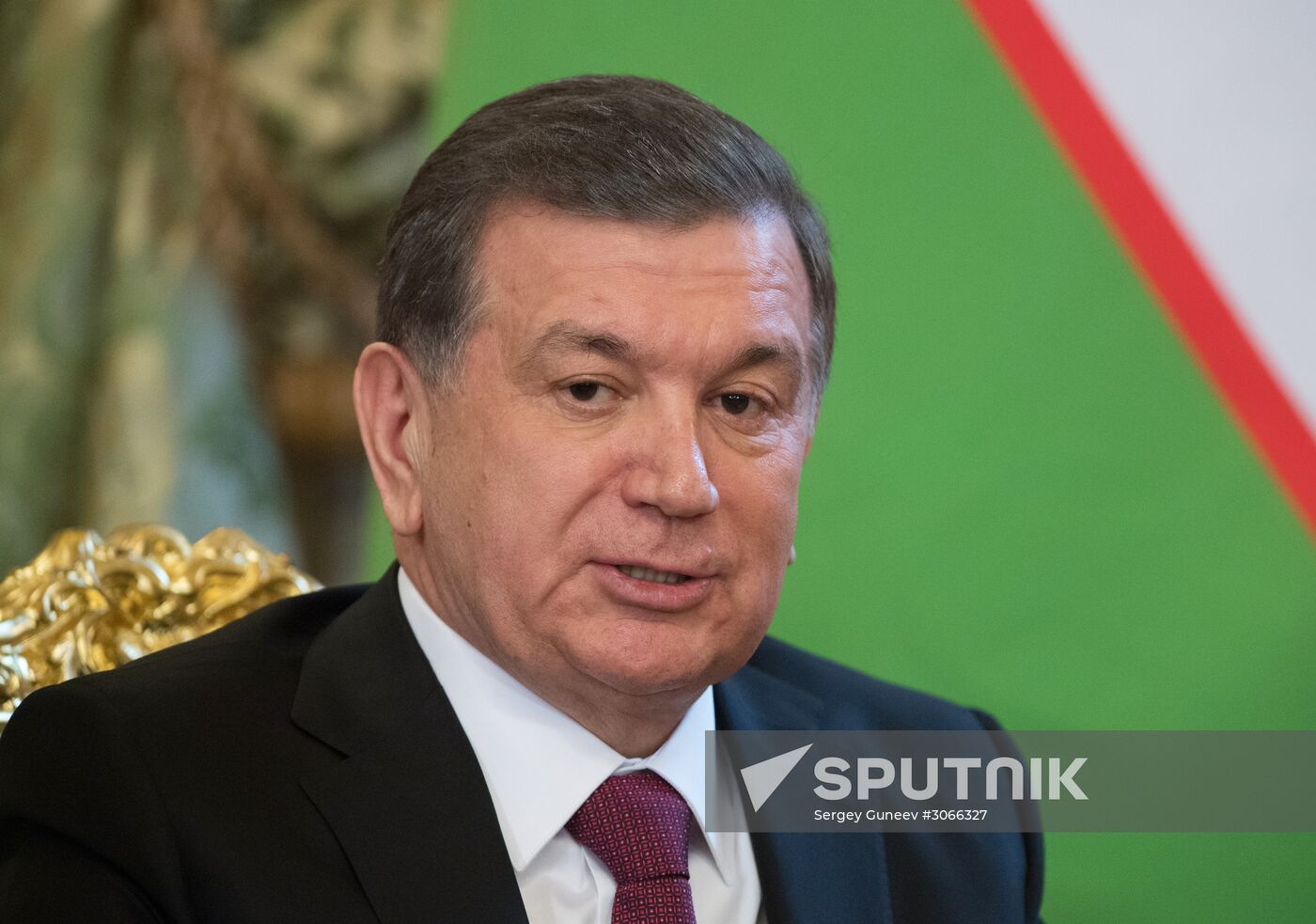 President Vladimir Putin meets with President of Uzbekistan Shavkat Mirziyoyev