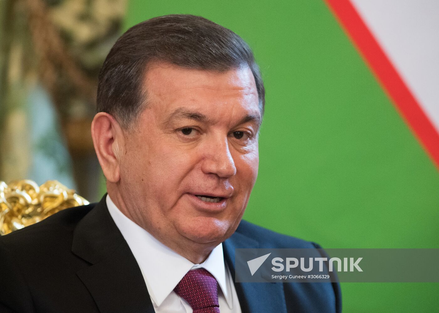 President Vladimir Putin meets with President of Uzbekistan Shavkat Mirziyoyev