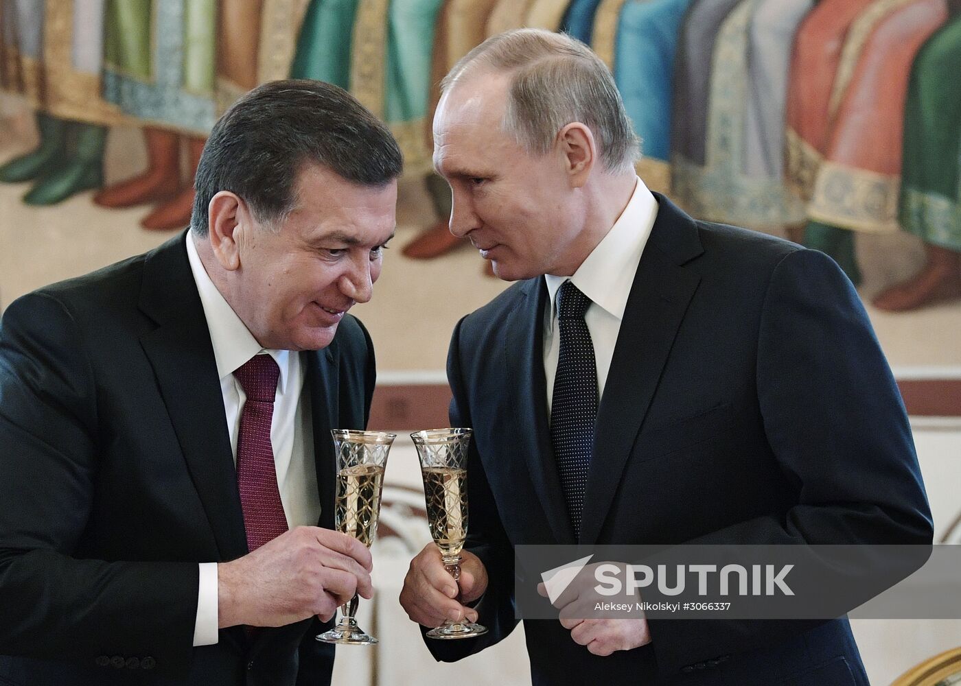 President Vladimir Putin meets with President of Uzbekistan Shavkat Mirziyoyev