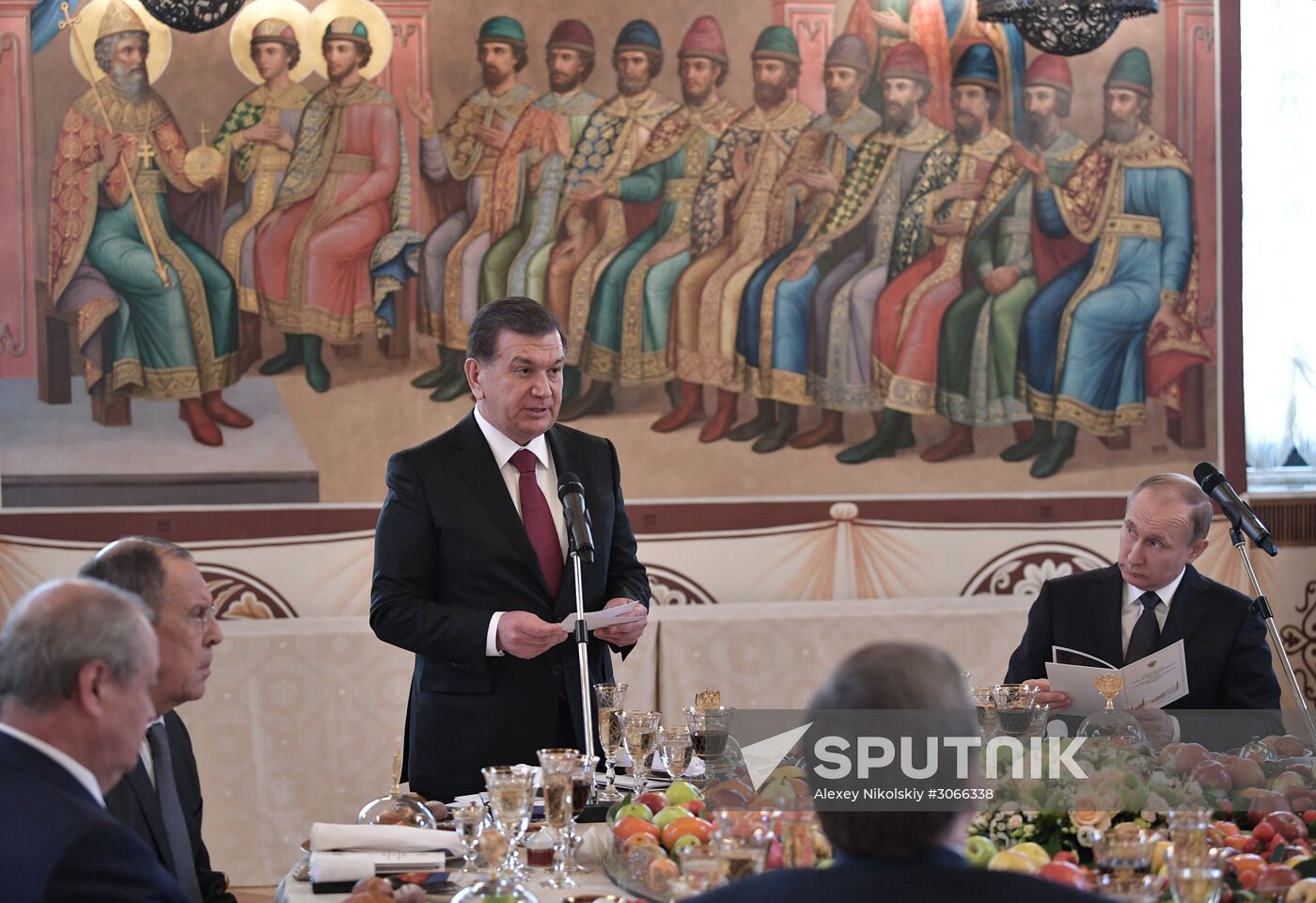 President Vladimir Putin meets with President of Uzbekistan Shavkat Mirziyoyev