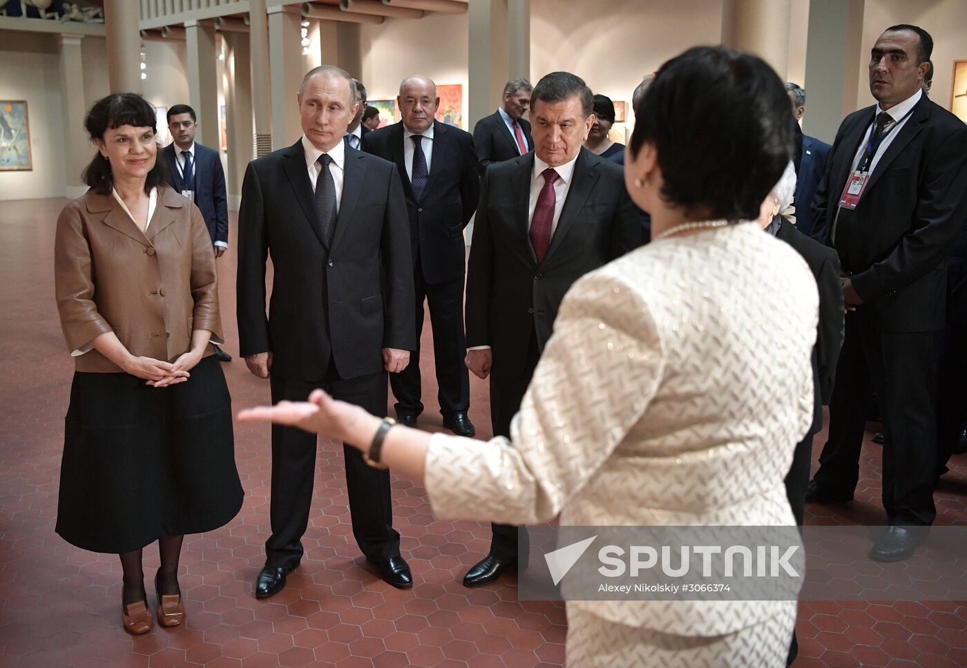 President Vladimir Putin meets with President of Uzbekistan Shavkat Mirziyoyev