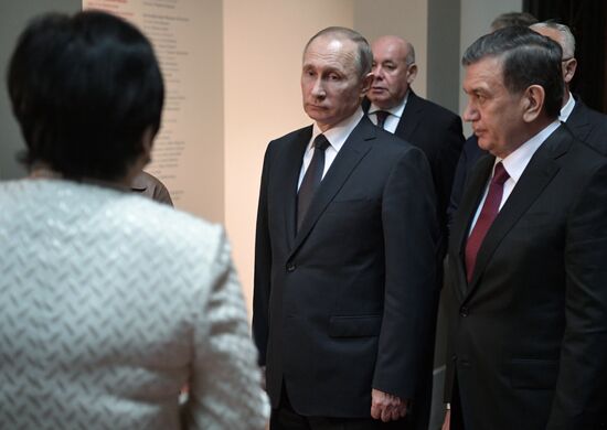 President Vladimir Putin meets with President of Uzbekistan Shavkat Mirziyoyev